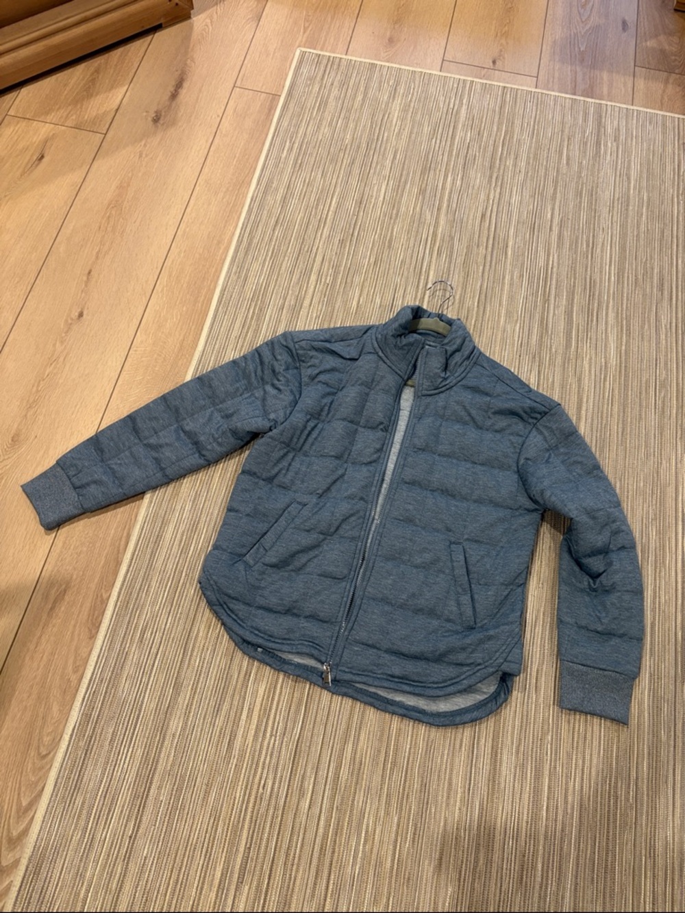 REI Quilted Utility Jacket in Heather Blue-Gray